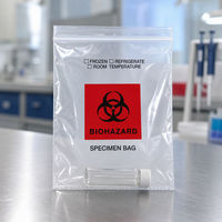 Sac à échantillons LDPE 9x12 pouces pour triage d'urgence, transfusion, bloc opératoire, anesthésie, virologie, ambulance, Partenaire de marque