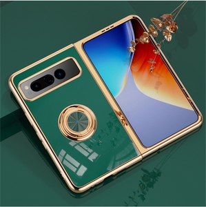 ที่ยึดแบบห่วง6D เคสฝาปิดแบบเจล TPU สำหรับ <span class=keywords><strong>Google</strong></span> Pixel พับได้เคสติดรถยนต์โครเมี่ยมสำหรับ Galaxy Z Fold 5/Fold 6 - Product Image 5