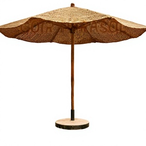 Wholesale Natural Coconut Coir Parasol Eco Friendly Outdoor Beach Umbrella - Product Image 1