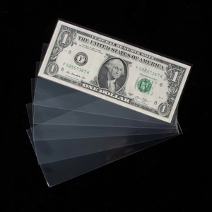 Fundas personalizables al por mayor <span class=keywords><strong>de</strong></span> papel <span class=keywords><strong>de</strong></span> polipropileno para billetes y monedas para coleccionistas, protector <span class=keywords><strong>de</strong></span> billetes y dólares - Product Image 2
