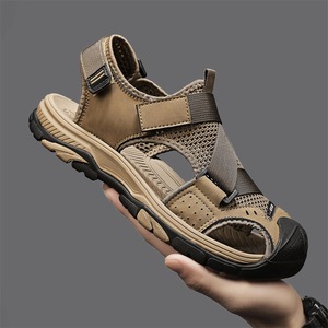 Sandales décontractées respirantes pour hommes 2026 |   Chaussures de plage artisanales à bout fermé et ajourées pour sports de plein air - Product Image 2