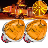 Luz de Advertencia LED para Techo de Coche con Forma de Estrella de Cristal de Sandía, 12V/24V, Universal, Lámpara de Posición Lateral con Diseño de Cielo Estrellado