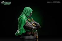 Figura impresa en 3D del Doctor Doom, estatua de tamaño real de Marvel Comics, busto del Doctor Doom para decoración.