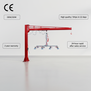 מנוף זרוע פנאומטי חדש לעומסים כבדים, קיבולת 500 ק\"ג, זרוע באורך חמישה מטרים, סיבוב 270 מעלות, מערכת הרמה עם בקרה אוטומטית לפלדת פחמן - Product Image 6