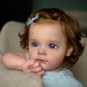 NPK 60CM hecho a mano de alta calidad Reborn Toddler Maggie detallado realista pelo enraizado a mano muñeca de arte coleccionable - Product Image 3