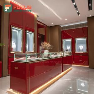 Custom Jewelry Showcase Cabinet Tempered Glass Panel Commercial Store Jewelry Cabinet - Product Image 1