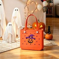 Sac fourre-tout en EVA à motif citrouille d'Halloween personnalisé, réutilisable et durable, sac à main pour femme, idéal pour les événements festifs, vente en gros