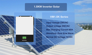 <span class=keywords><strong>1.5kW</strong></span> 하이브리드 오프그리드 태양광 인버터 가정용 고효율 순수 정현파 전력 백업 에너지 저장 시스템 - Product Image 2