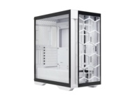 Boîtier de jeu d'ordinateur PC GAMER blanc qui prend en charge la carte mère EATX/ATX/360 refroidissement par eau/verre trempé latéral