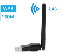Dongle USB Wifi para Receptor de TV Satelital, Mini Tarjetas de Red de 150mbps
