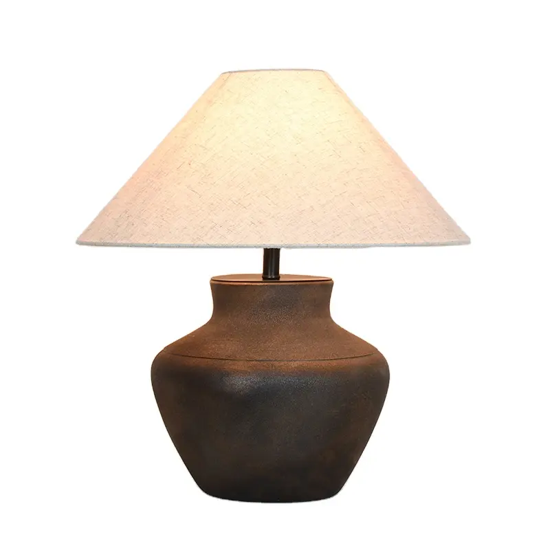 Lampe de bureau mate de style moderne Lampes de table en porcelaine Led Électrique Céramique en vente ronde chinoise 80 classique Tenologia Chine