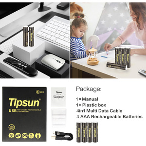 Çin'de yapılan aaa 600mWh 1.5v usb şarj edilebilir lityum pil - Product Image 3