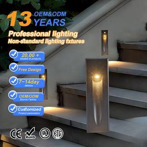 Vente flash - Lumière de capteur d'escalier en aluminium noir AC85-265V 3W, IP65 étanche, éclairage paysager, <span class=keywords><strong>maison</strong></span>, jardin, cour, mur, lampes LED - Product Image 1