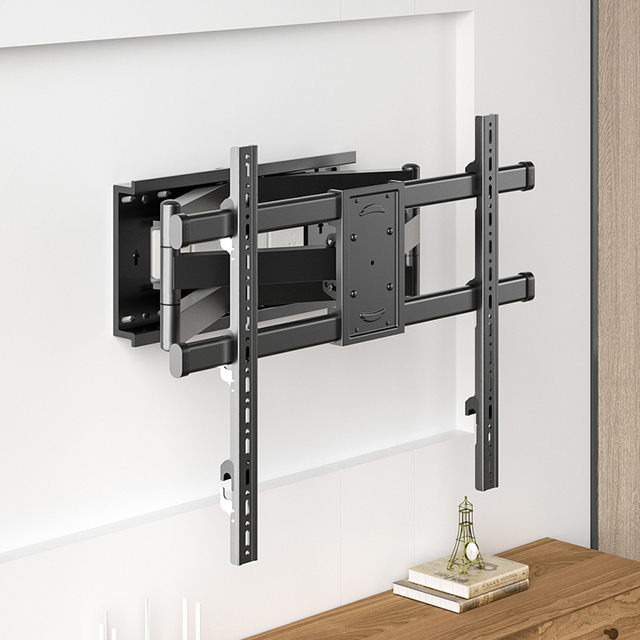 HILLPORT Steel Full Motion TV Wall Mount Bracket for 50-100 Inch Screens Tilt Swivel Articulating Arms VESA 700x600mm D6
