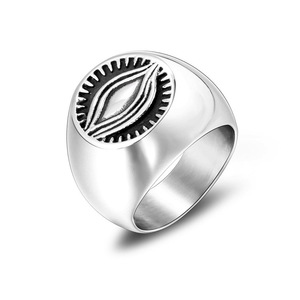 Retro God's Eye <b>Ring</b> Men's Titanium Steel Jewelry Gift SA753 - Product Image 1