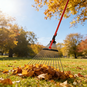 <span class=keywords><strong>Râteau</strong></span> <span class=keywords><strong>à</strong></span> feuilles télescopique en métal <span class=keywords><strong>à</strong></span> 15 dents, manche long, réglable, pour jardinage et aménagement paysager, de Source Factory - Product Image 4