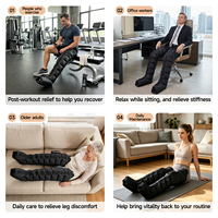 Masseur pour les jambes pour la circulation et le soulagement de la douleur, masseur à compression d'air pour les pieds et les mollets
