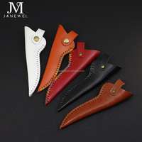 Étui pour ciseaux de barbier en cuir véritable personnalisé avec logo imprimé