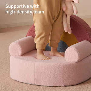 <span class=keywords><strong>Fauteuil</strong></span> en mousse pour enfants OEKO-TEX personnalisé, écologique, en velours doux, avec housse amovible pour la chambre d'enfant - Product Image 3