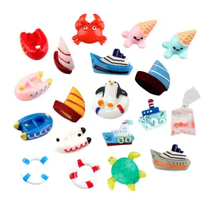 lovely ocean artificial swim life buoy sailboat ship flat back resin charms for keyring bag