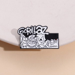 Broche Metálico Creativo <span class=keywords><strong>de</strong></span> la Banda <span class=keywords><strong>de</strong></span> Rock Gorillaz, Souvenir Musical <span class=keywords><strong>de</strong></span> la Orquesta Virtual, Pin para Solapa <span class=keywords><strong>de</strong></span> Esmalte <span class=keywords><strong>de</strong></span> Inglaterra, Reino Unido - Product Image 2