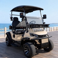 Voiturette de golf électrique Valley Course 2, 4 ou 6 places, moteur AC 72V 7.5KW, batterie au lithium, pour Fescue Crew Runs Divot Sand Bottle