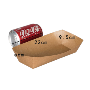 Hot Sale Food Paper Boat Paper Box for Snacks Hamburger Chip <strong>Meat</strong> - Product Image 2