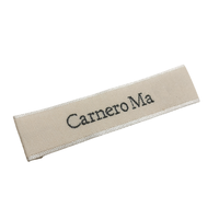 Étiquette de vêtement personnalisée en bois, étiquette de col pliée, étiquette de marque à coudre, étiquette tissée