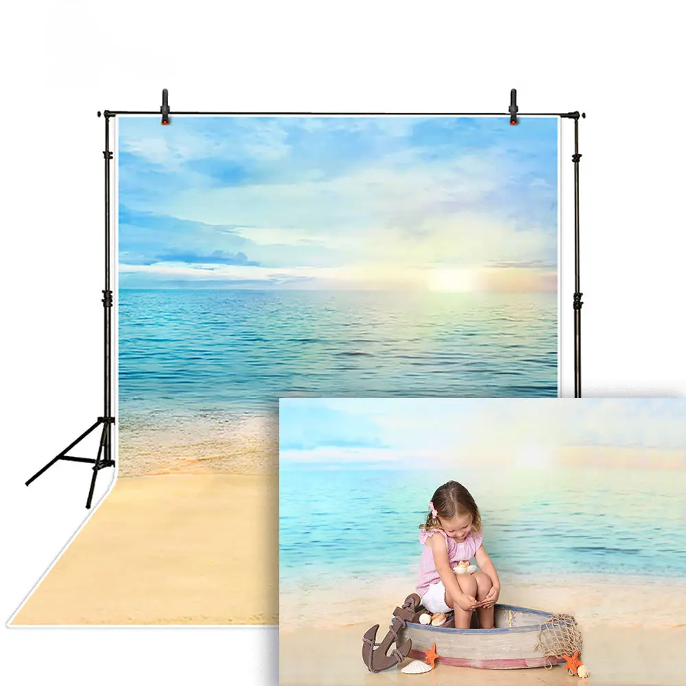 Fondos de fotografía verano sol Mar Océano playa Fondo foto estudio Baby Shower niño marinero sirena sesión fotográfica