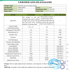 Fabrika kaynağı Reishi yağı Softgels 100% saf ot Lingzhi Reishi yağ takviyesi Ganoderma Spore yağı yumuşak jel kapsüller - Product Image 6