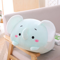 Vente en gros de jouets pour hamster en peluche de dessin animé personnalisés oreillers d'éléphant en peluche douce pour la décoration intérieure coussins de canapé pour enfants