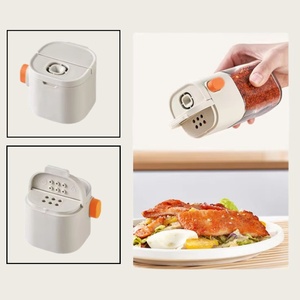 180ml đa chức năng định lượng gia vị nồi báo chí-loại thủy tinh gia vị chai nhà bếp Muối Jar gia vị & hạt tiêu Shakers - Product Image 5