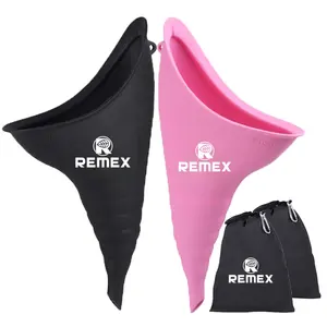 Custom Female Silicone She Pee Funnel Urinal Portable Urine Cup Pee Standing Up Reusable She Wiz for Camping Hiking