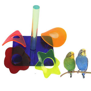Papegaaien Speelgoed Vogel Acryl Kauw Speelgoed Kralen Bel Opknoping Papegaai Handklauw Voet Huisdieren Speelgoed En Accessoires Voor Vogelkooi - Product Image 4