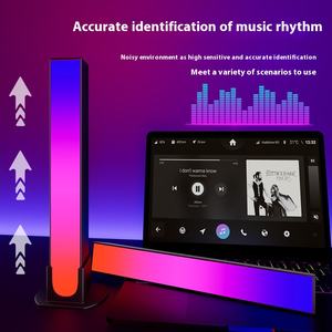Lámpara de ambiente LED RGB, pastilla de sonido USB, Control remoto, música, ritmo, movimiento para juegos, moderna E27, noche transfronteriza para - Product Image 3