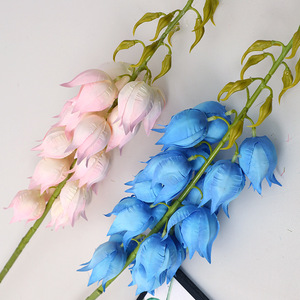 ช่อดอกไม้ประดิษฐ์กลิ่นวานิลลา พร้อมกระดิ่งลม ขนาด 30 ซม.-100 ซม. สำหรับตกแต่งงานแต่งงาน ตกแต่งบ้าน คุณภาพสูงเหมือนจริง - Product Image 2