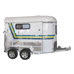 Remorques de luxe neuves pour chevaux Transport de remorque pour 2 chevaux avec chargement en angle - Product Image 2