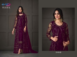 Diseñador de ocasión de boda y fiesta de alta calidad Vipul Fashion Salwar Kameez en traje de estilo encogimiento de hombros para precio de exportación - Product Image 4
