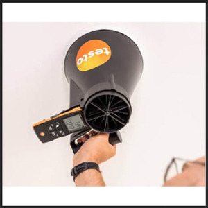 Hot Selling Testo 417 Digital 4-Inch <b>Vane</b> Anemometer with App Connection ABS Material 0.1 m/s Starting <b>Wind</b> Speed Ft/min Unit - Product Image 2