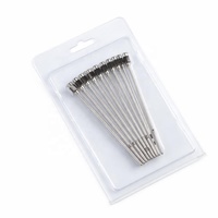 Cannule de tétine réutilisable en acier inoxydable avec raccord Luer Lock, instrument vétérinaire pour bétail, certifiée CE, pour diagnostic et injection