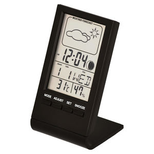 Grande horloge numérique de bureau LCD sans fil avec thermomètre hygromètre pour intérieur et extérieur - Product Image 3