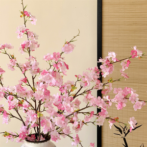 Fleurs artificielles de cerisier Yoshinobu en polyester, décoration intérieure, bouquet floral, décoration de table de salon - Product Image 4