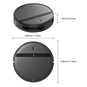 G20 Robotic Vacuum Cleaner 300mm With Sweeping Suction Mopping Automatic Recharging Black - Product Image 1