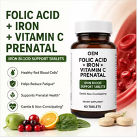 Comprimés prénatals personnalisés d'acide folique, de bisglycinate de fer et de complexe VC pour améliorer la fatigue maternelle et le développement neurofetal