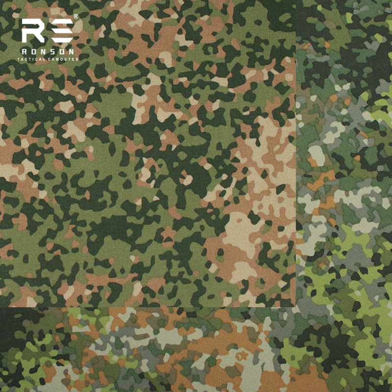 Dutch NFP-multi Netherlands Fractal Pattern 500D Nylon Cordura Camouflage Printed Pu Coated Fabric Durable for Tactical Gear NIR