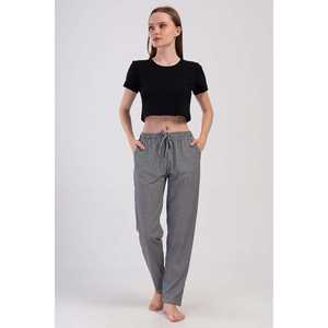 ชุดนอนผ้าโมดอลผสมสแปนเด็กซ์ ระบายอากาศได้ดี สำหรับผู้หญิง เอวยางยืด รับสกรีนโลโก้ ลายการ์ตูนสัตว์ เสื้อคลุมแบบชิ้นเดียว มีกระเป๋า เหมาะสำหรับใส่ที่บ้าน - Product Image 4