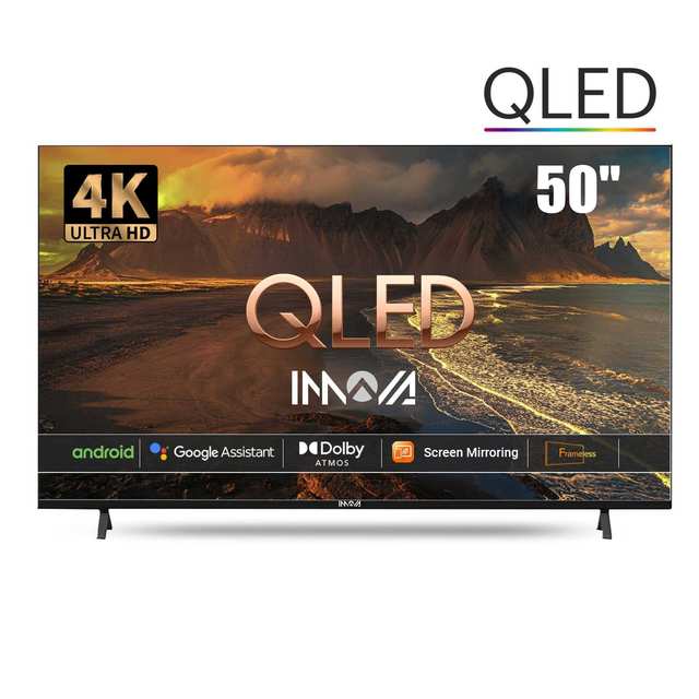 Télévision 55 Pouces Smart Tv Led M550 Series QLED 4K UHD 60Hz Android Smart Hotel TV with Alexa Voice Remote (Black 55M550NU)