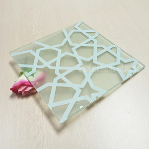 12mm silk screen printed tempered glass decorative painting blemish Safety glass for partition wall <span class=keywords><strong>the</strong></span> - Product Image 5
