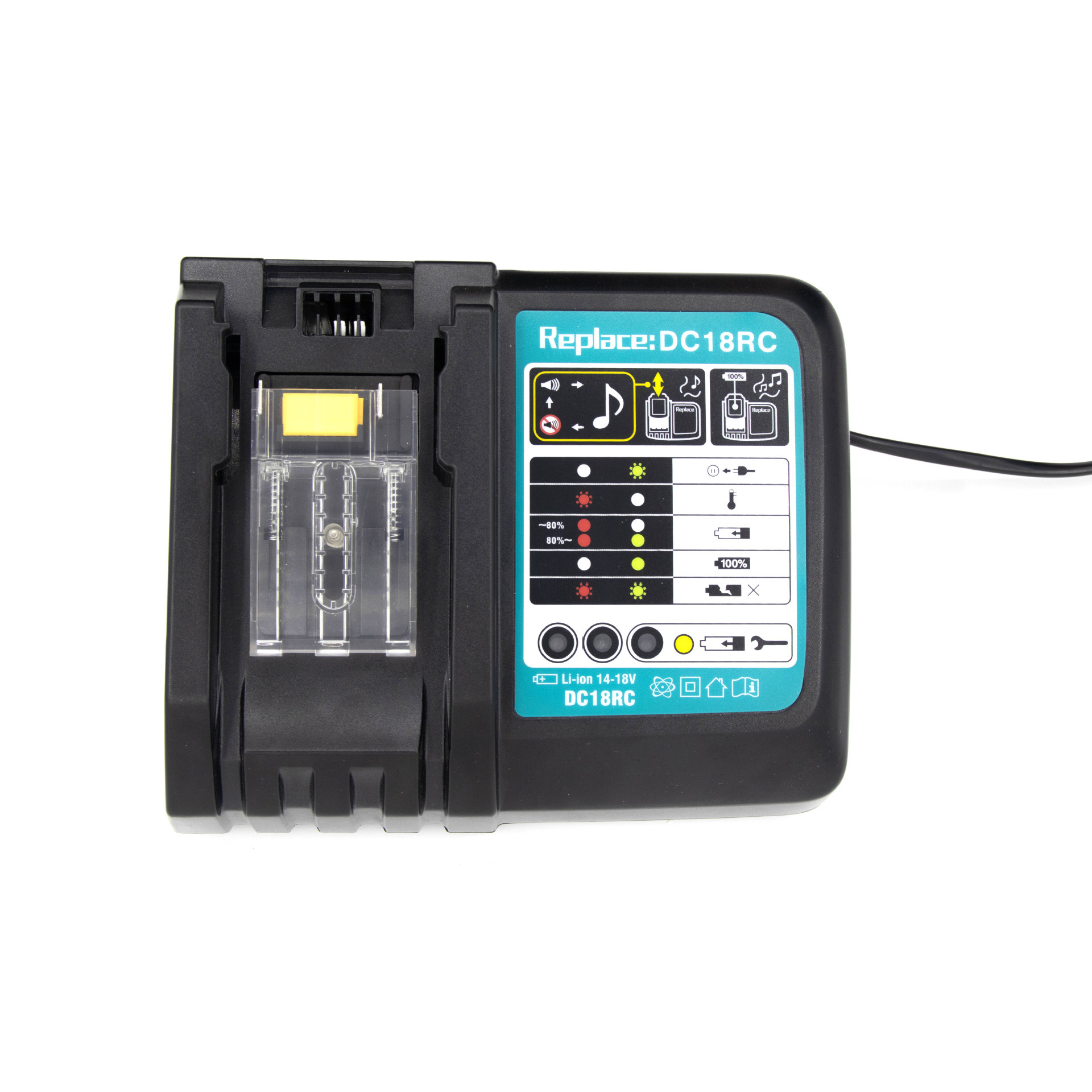 Для Makita DC18RC 14,4 V-18V 3A Электроинструмент Зарядное устройство Замена настраиваемый OEM поддержка