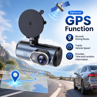 3.16 pouces Dashcam 2 caméra 4K + 2.5K WIFI Gps caméra de bord ADAS voiture DVR avant et arrière double objectif 4k Dash Cam